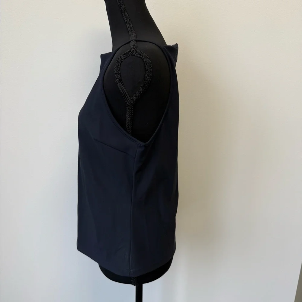 Theory Square Neck Tank Top Women's 
Navy Precision Ponte Sleeveless - Picture 5 of 8